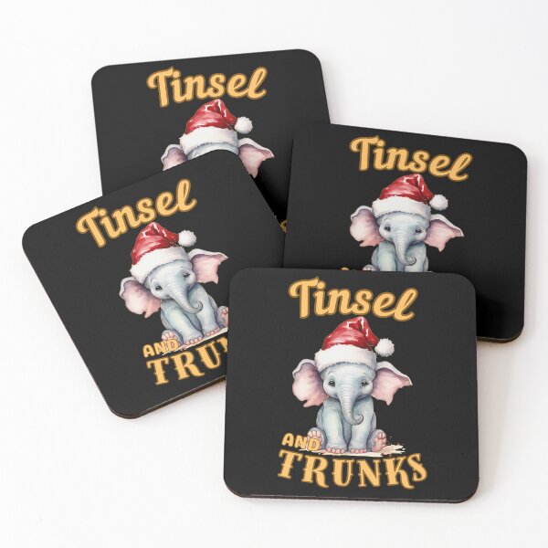 Item preview, Tinsel And Trunks. watercolor elephant designed and sold by ElephantVibes.