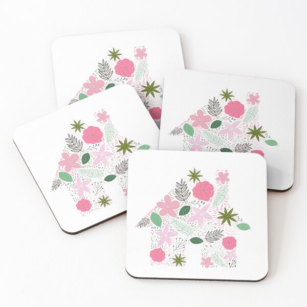 Item preview, A Floral House Wall Art and Art Print designed and sold by crazyeydcreativ.
