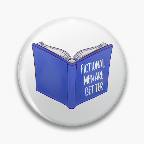 Item preview, Fictional Men Are Better Blue Bookish designed and sold by StickyBook.