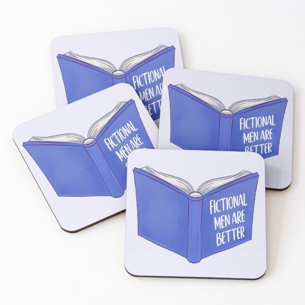 Item preview, Fictional Men Are Better Blue Bookish designed and sold by StickyBook.