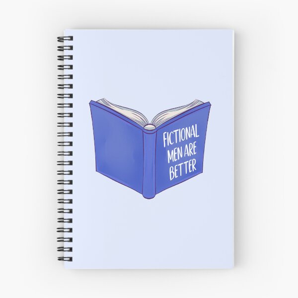 Item preview, Fictional Men Are Better Blue Bookish designed and sold by StickyBook.