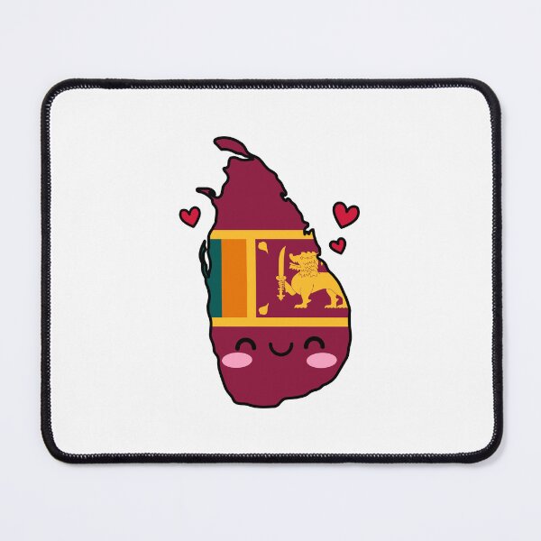 Item preview, Sri Lanka Flag Map Smile with Love designed and sold by pixelsparkzone.