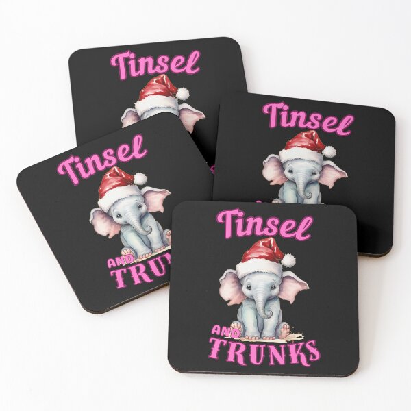 Item preview, Tinsel And Trunks. elephant saying designed and sold by ElephantVibes.