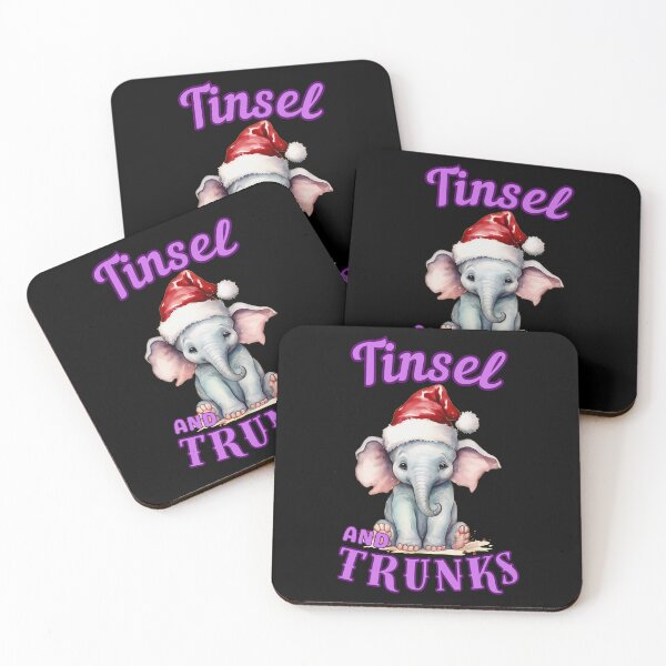 Item preview, Tinsel And Trunks. elephant quote designed and sold by ElephantVibes.