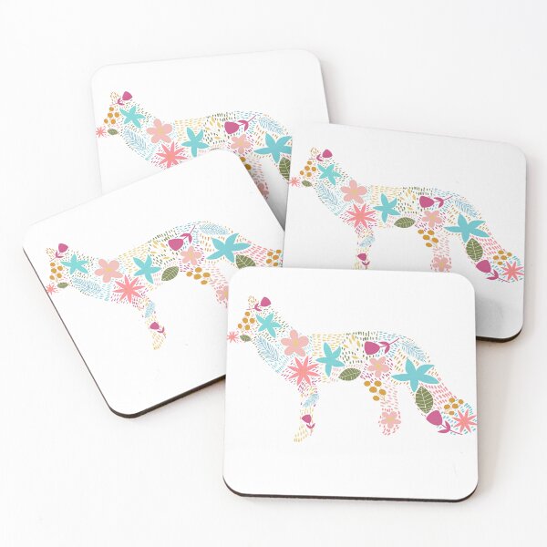 Item preview, Floral Fox Wall Art or Art Print designed and sold by crazyeydcreativ.