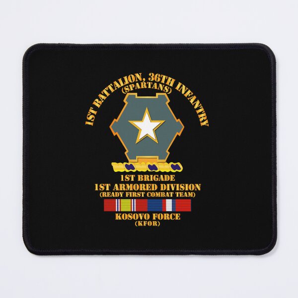 Item preview, Army - 1st Bn 36th Infantry - 1st Bde - 1st AR Div - Kosovo w SVC designed and sold by Military Insignia Products.