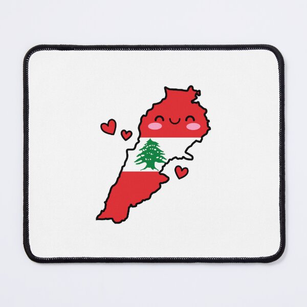 Item preview, Lebanon Flag Map Smile with Love designed and sold by pixelsparkzone.