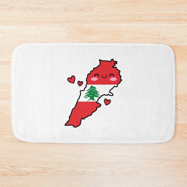 Item preview, Lebanon Flag Map Smile with Love designed and sold by pixelsparkzone.