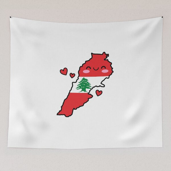 Item preview, Lebanon Flag Map Smile with Love designed and sold by pixelsparkzone.