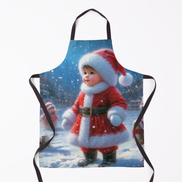 Item preview, LITTLE SANTA BOY IN SNOW designed and sold by SCOTTYBOYART.