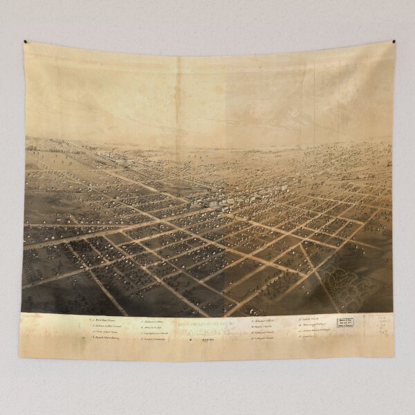 Item preview, Jackson, Michigan (1868) designed and sold by allhistory.