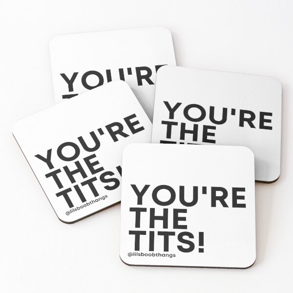 Item preview, You're the Tits, v2, black | @lilsboobthangs designed and sold by lilsboobthangs.
