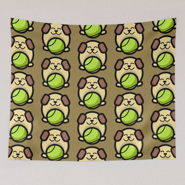 Item preview, Cute puppy with tennis ball designed and sold by ARVM.