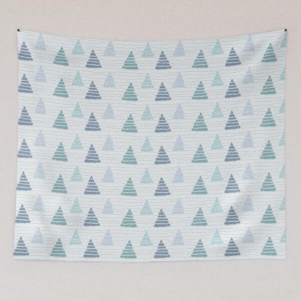 Item preview, Christmas trees with beads strings pattern designed and sold by Zhirafa.