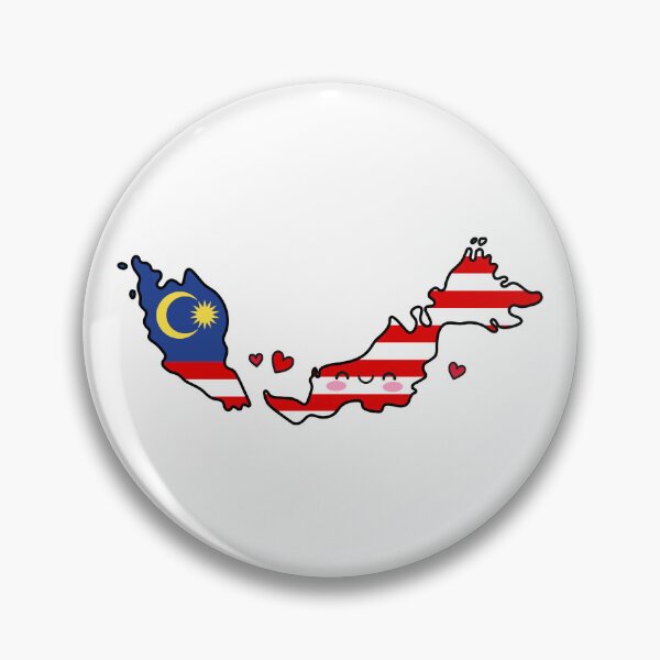 Item preview, Malaysia Flag Map Smile with Love designed and sold by pixelsparkzone.