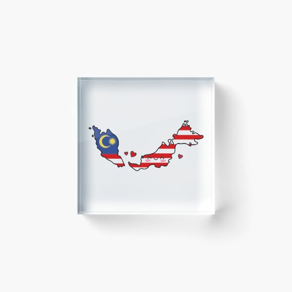 Item preview, Malaysia Flag Map Smile with Love designed and sold by pixelsparkzone.