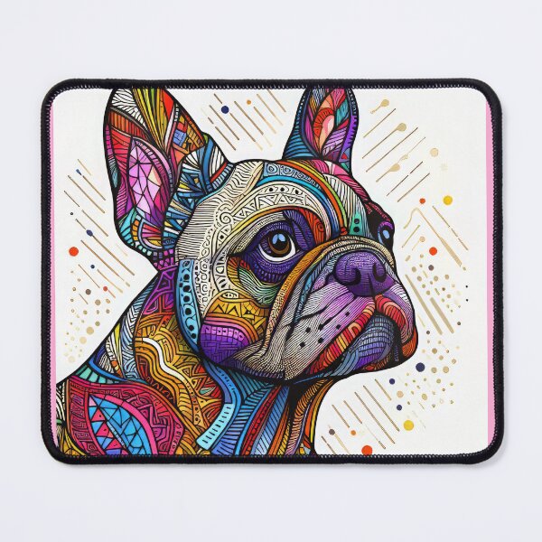 Item preview, Boston Terrier Dog Artistic Portrait designed and sold by CattyCornerPOD.