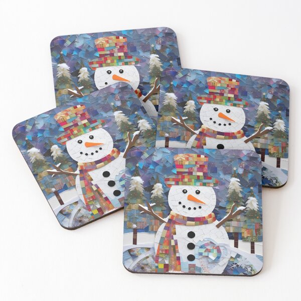 Item preview, Snowman 04 - Whimsical Collage Cheer designed and sold by Artekinium.