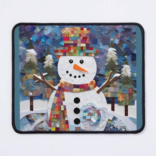 Item preview, Snowman 04 - Whimsical Collage Cheer designed and sold by Artekinium.