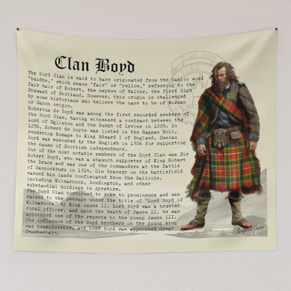 Item preview, Clan Boyd Scottish History  designed and sold by BagTown Clans.