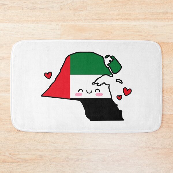 Item preview, Kuwait Flag Map Smile with Love designed and sold by pixelsparkzone.