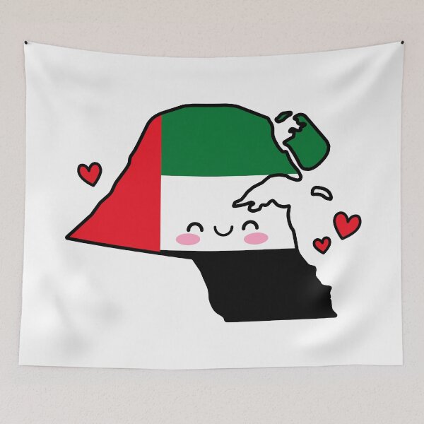Item preview, Kuwait Flag Map Smile with Love designed and sold by pixelsparkzone.