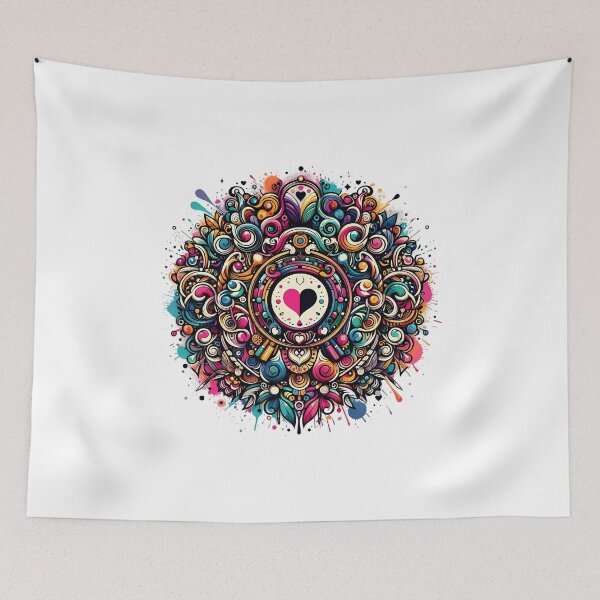 Item preview, Heart-Centered Colorful Mandala  designed and sold by Pixel Dome.