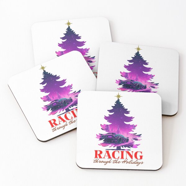 Item preview, Racing Through The Holidays Christmas Tree Car Racing Xmas Tree Snow Holiday designed and sold by CarantinedChaos.