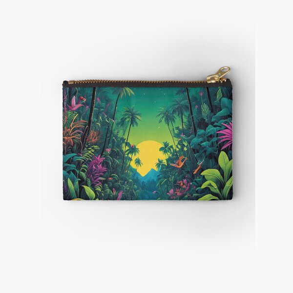 Item preview, Neon Nightfall: Futuristic Jungle designed and sold by CreqArt.