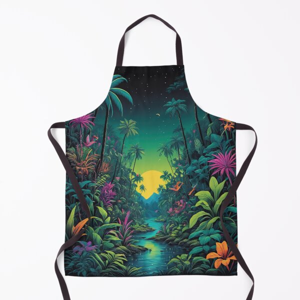 Item preview, Neon Nightfall: Futuristic Jungle designed and sold by CreqArt.