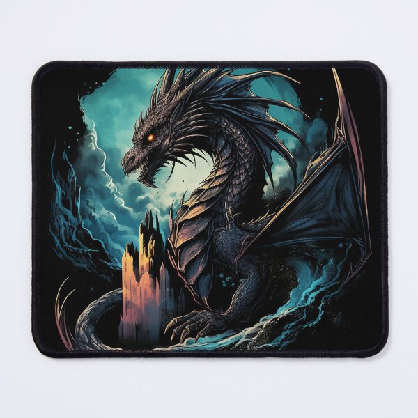 Item preview, Fantasy Fiction - Black Cave Dragon designed and sold by Fantasy Masterpiece.