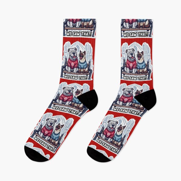 Item preview, We Saw That meme Bulldog Siamese Cat Ugly Christmas Sweater Church Snowing designed and sold by plushism.