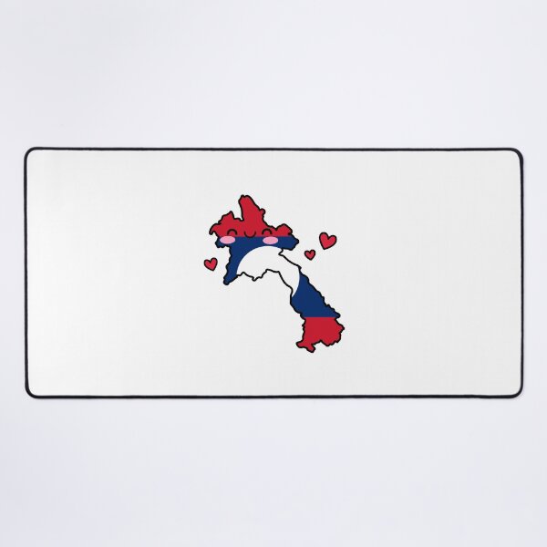 Item preview, Laos Flag Map Smile with Love designed and sold by pixelsparkzone.