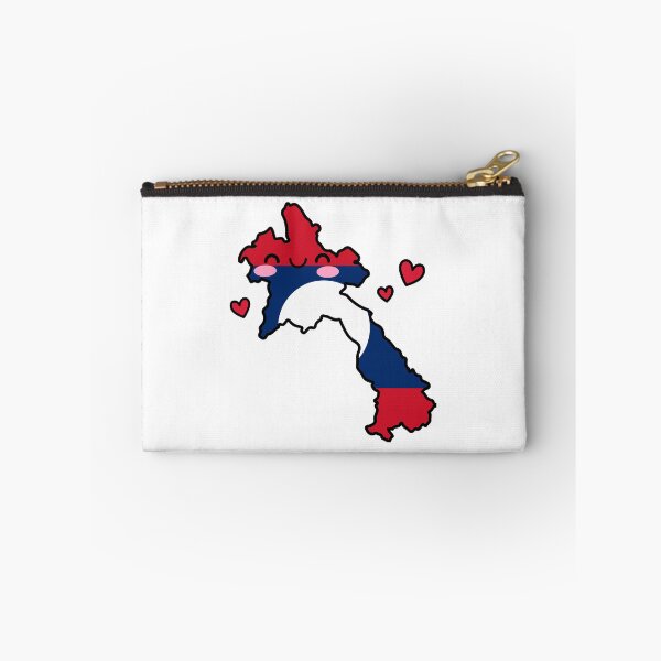 Item preview, Laos Flag Map Smile with Love designed and sold by pixelsparkzone.