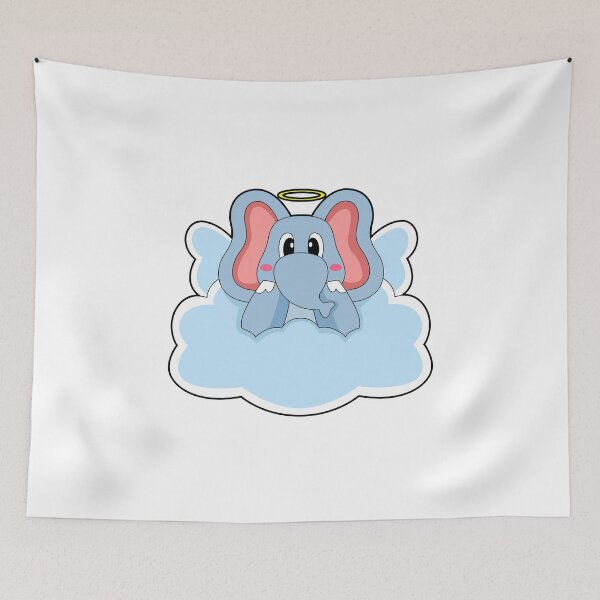 Item preview, Elephant Angel Clouds designed and sold by Snabdesign84.