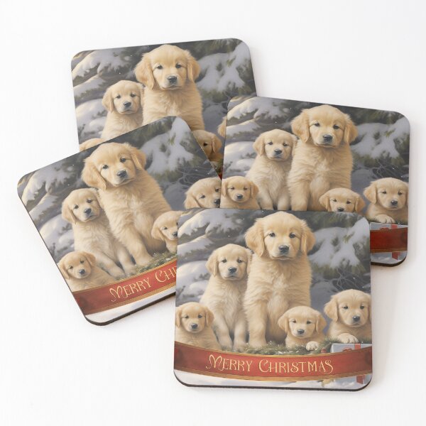 Item preview, Golden Retriever Xmas greeting card designed and sold by PetsArt.