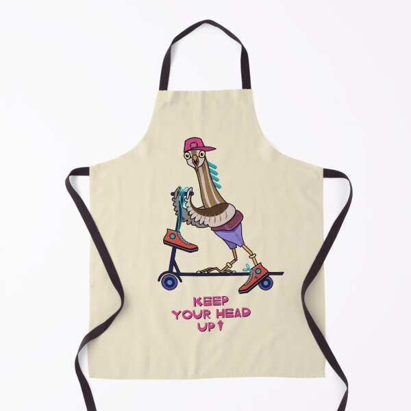 Item preview, Funny exotic bird on a scooter designed and sold by InnnaMorata.