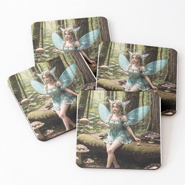Item preview, Sweet Fairy Girl in Woods designed and sold by MysticStitchery.