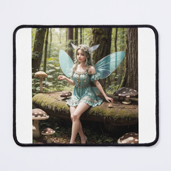 Item preview, Sweet Fairy Girl in Woods designed and sold by MysticStitchery.