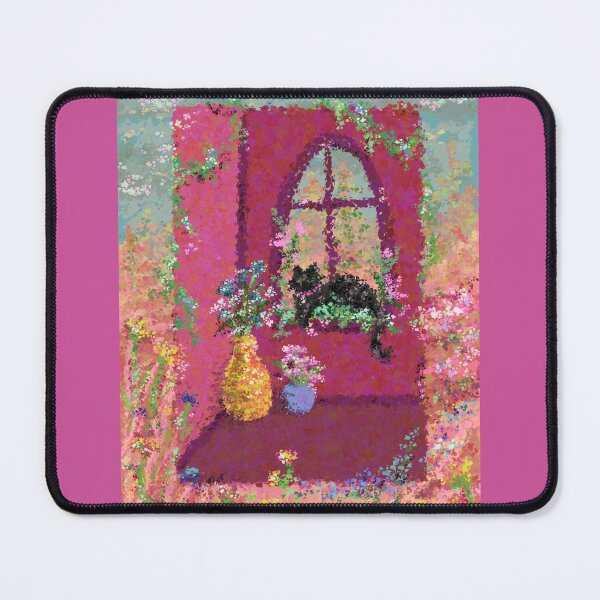 Item preview, Floral Window Sitting Cat designed and sold by kaylee74.