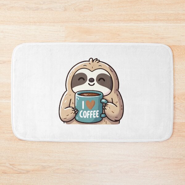 Item preview, Sloth Enjoying Morning Coffee designed and sold by UmbrellaStudio1.