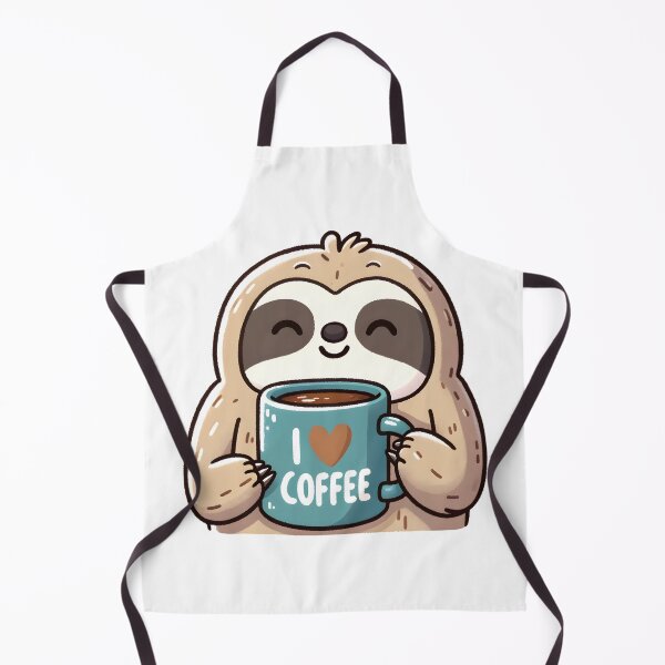 Item preview, Sloth Enjoying Morning Coffee designed and sold by UmbrellaStudio1.