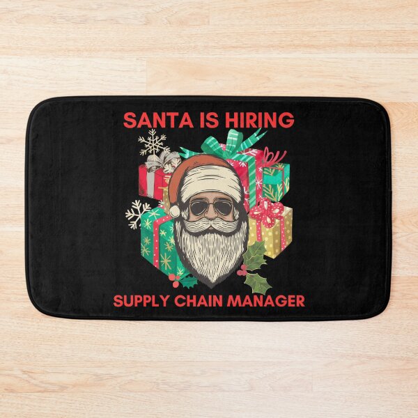 Item preview, Santa is hiring, supply chain manager, logistics christmas designed and sold by NoetherSym.