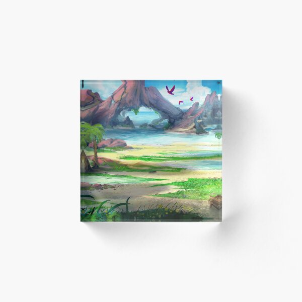 Paradise Beach Acrylic Block