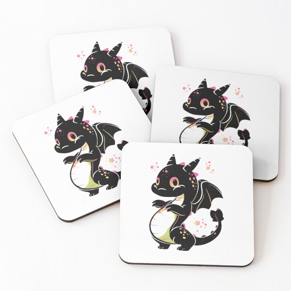 Item preview, Cute Silhouette Dragon Illustration designed and sold by DragonRealms.