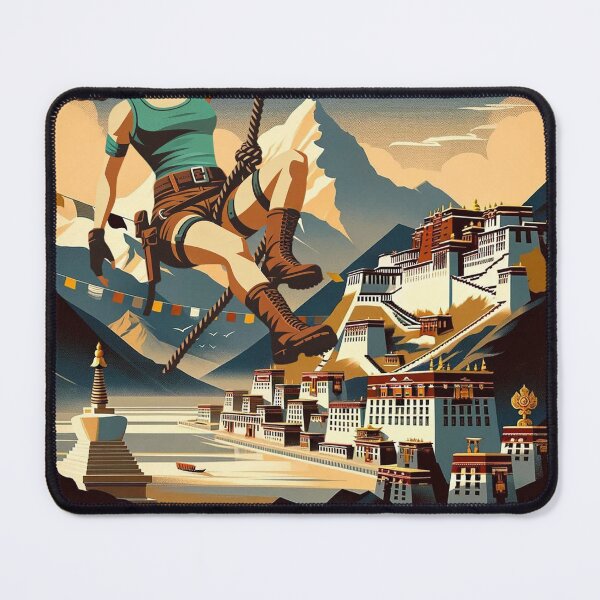 Item preview, Tibet - Vintage Travel Poster designed and sold by zerokuhl.