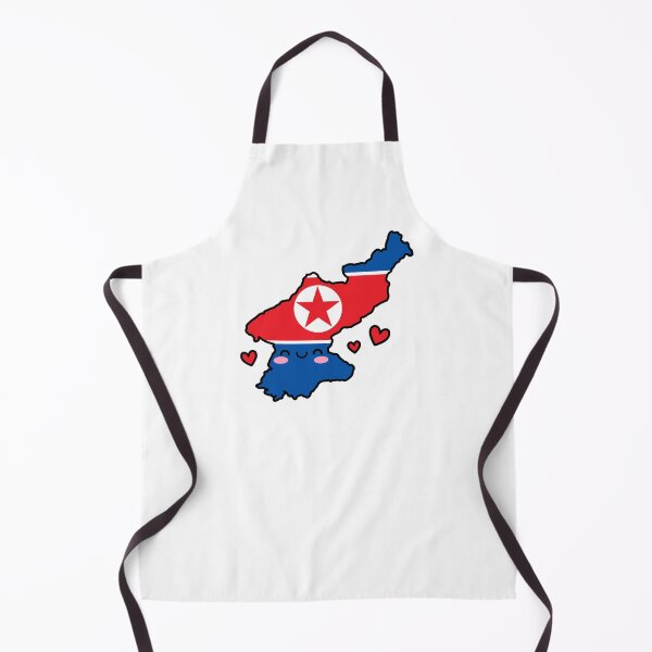 Item preview, North Korea Flag Map Smile with Love designed and sold by pixelsparkzone.