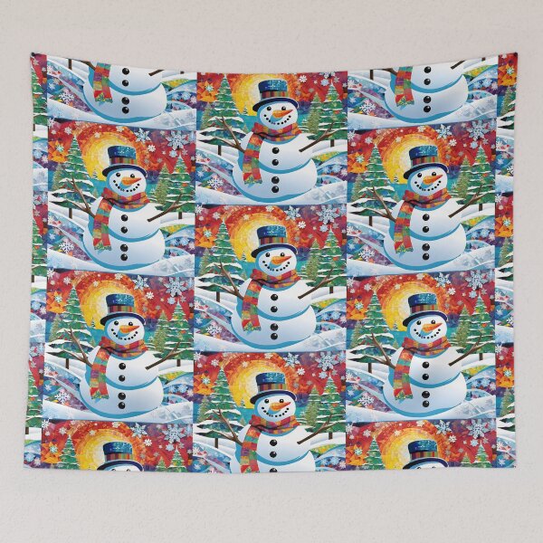 Item preview, Snowman 10 - Snowman's Colourful World designed and sold by Artekinium.