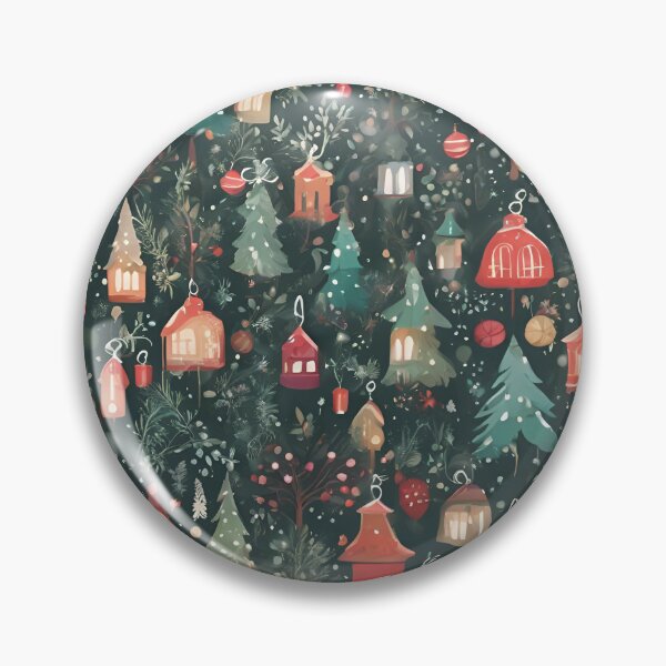 Item preview, Dreamy Christmas Ornament Pattern designed and sold by DigiDreamyArt.