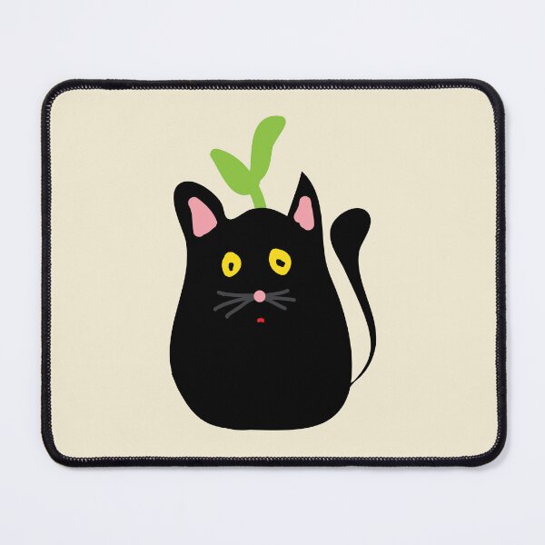 Item preview, Sprout black cat cutie designed and sold by fluffyfamcraft.